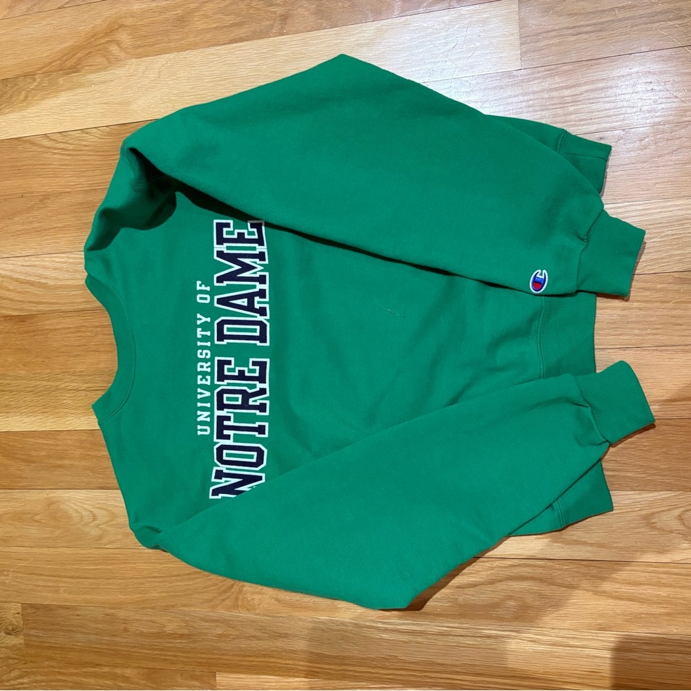 Champion Green Notre Dame Sweatshirt